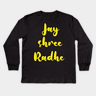 Jai shree radhe Kids Long Sleeve T-Shirt